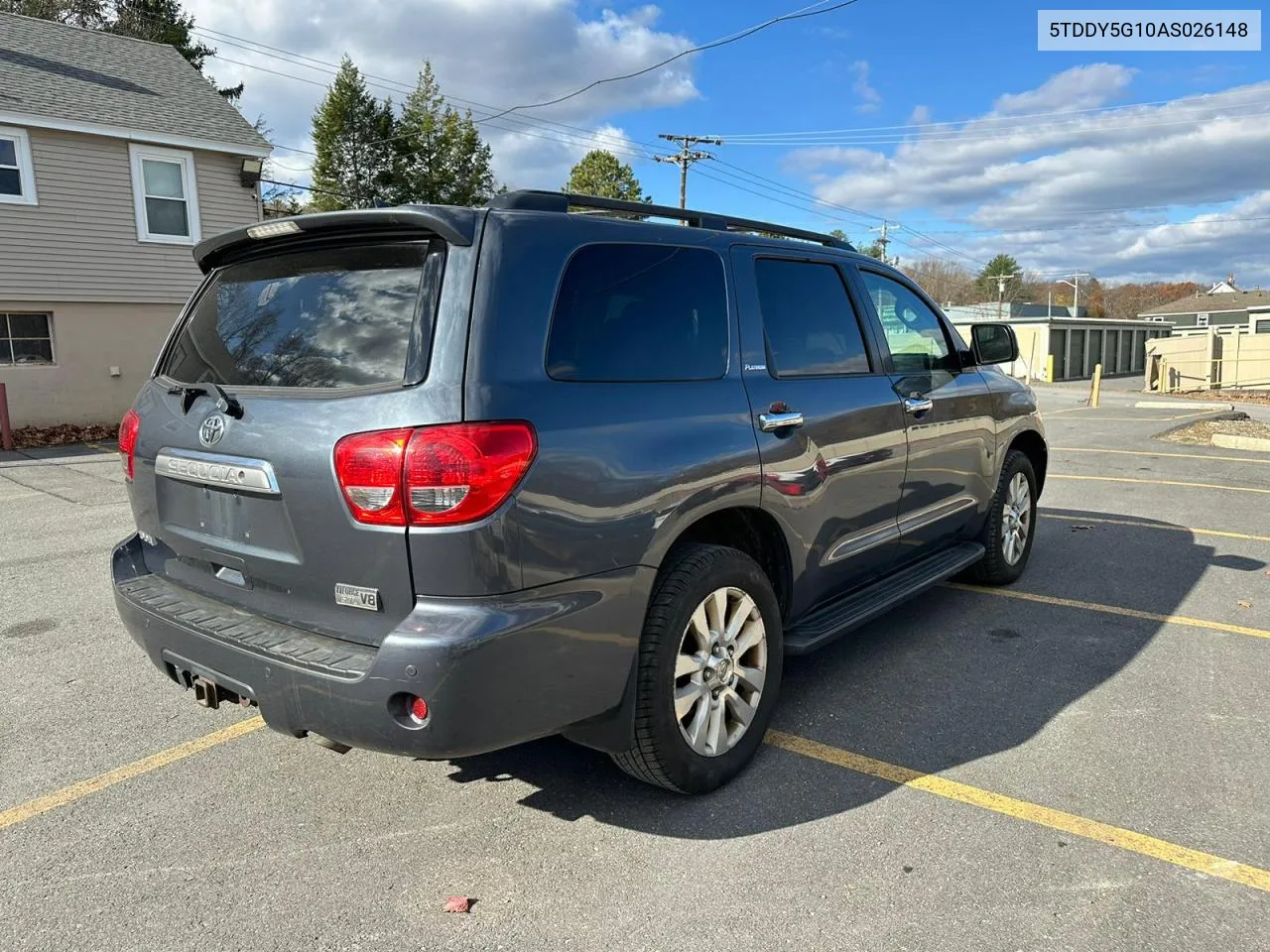 2010 Toyota Sequoia Platinum VIN: 5TDDY5G10AS026148 Lot: 80081424