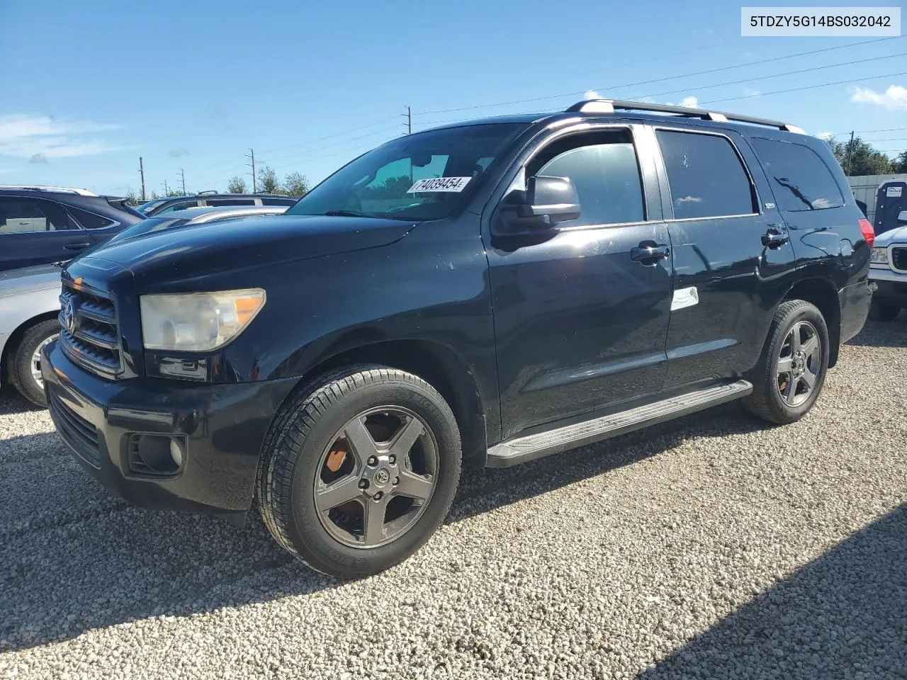 2011 Toyota Sequoia Sr5 VIN: 5TDZY5G14BS032042 Lot: 74039454