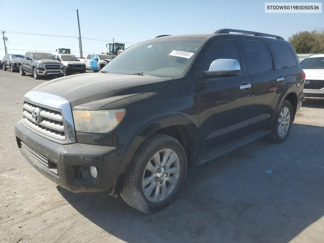 2011 Toyota Sequoia Platinum VIN: 5TDDW5G19BS050536 Lot: 75046984