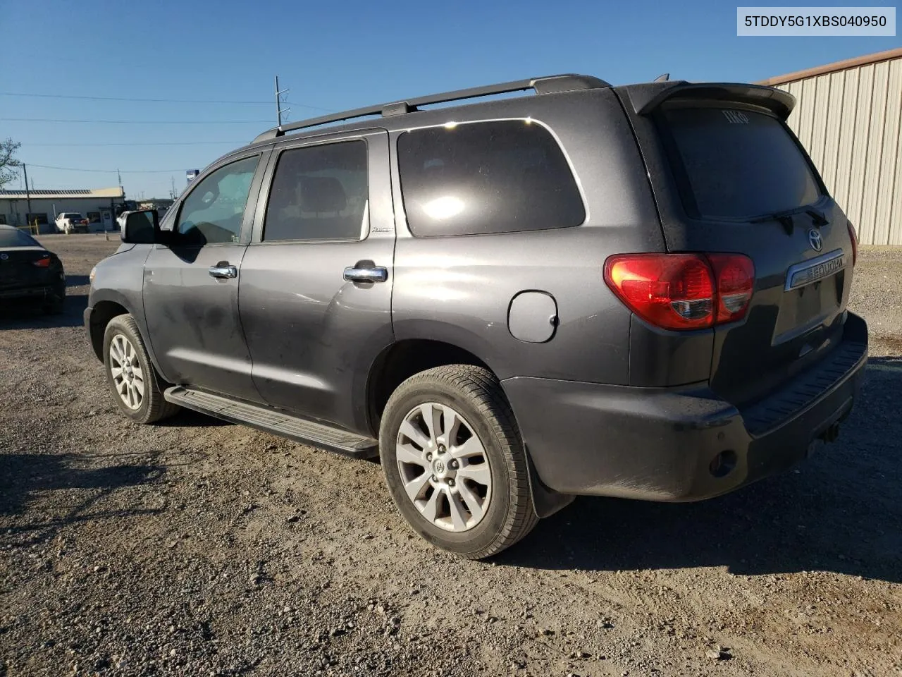 5TDDY5G1XBS040950 2011 Toyota Sequoia Platinum