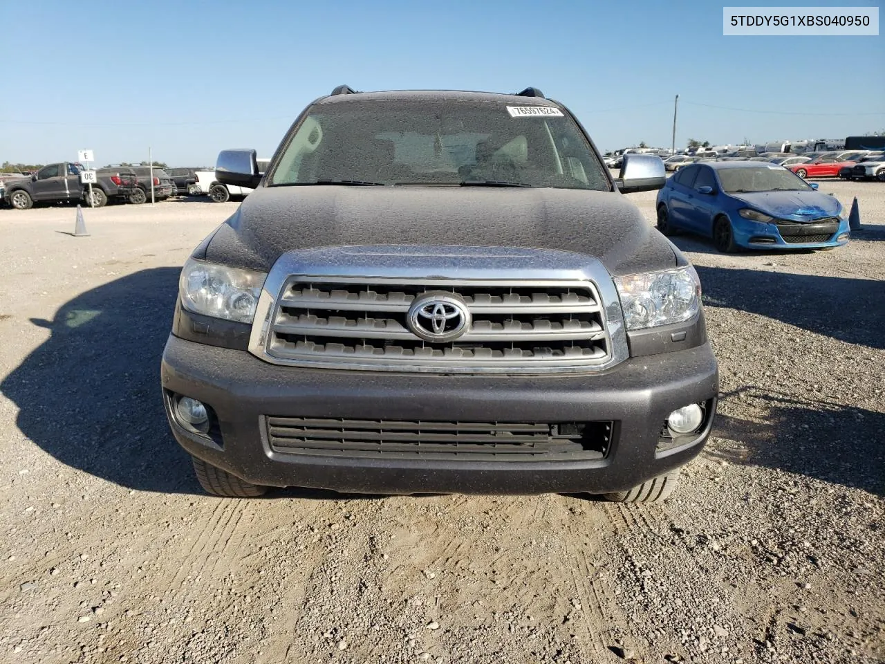 2011 Toyota Sequoia Platinum VIN: 5TDDY5G1XBS040950 Lot: 76597624