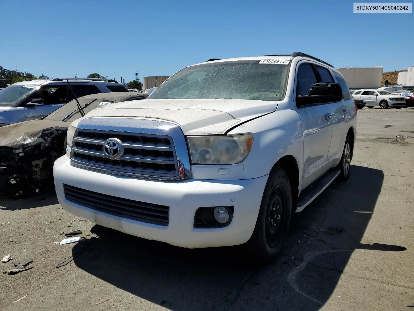 2012 Toyota Sequoia Limited VIN: 5TDKY5G14CS040242 Lot: 64059914