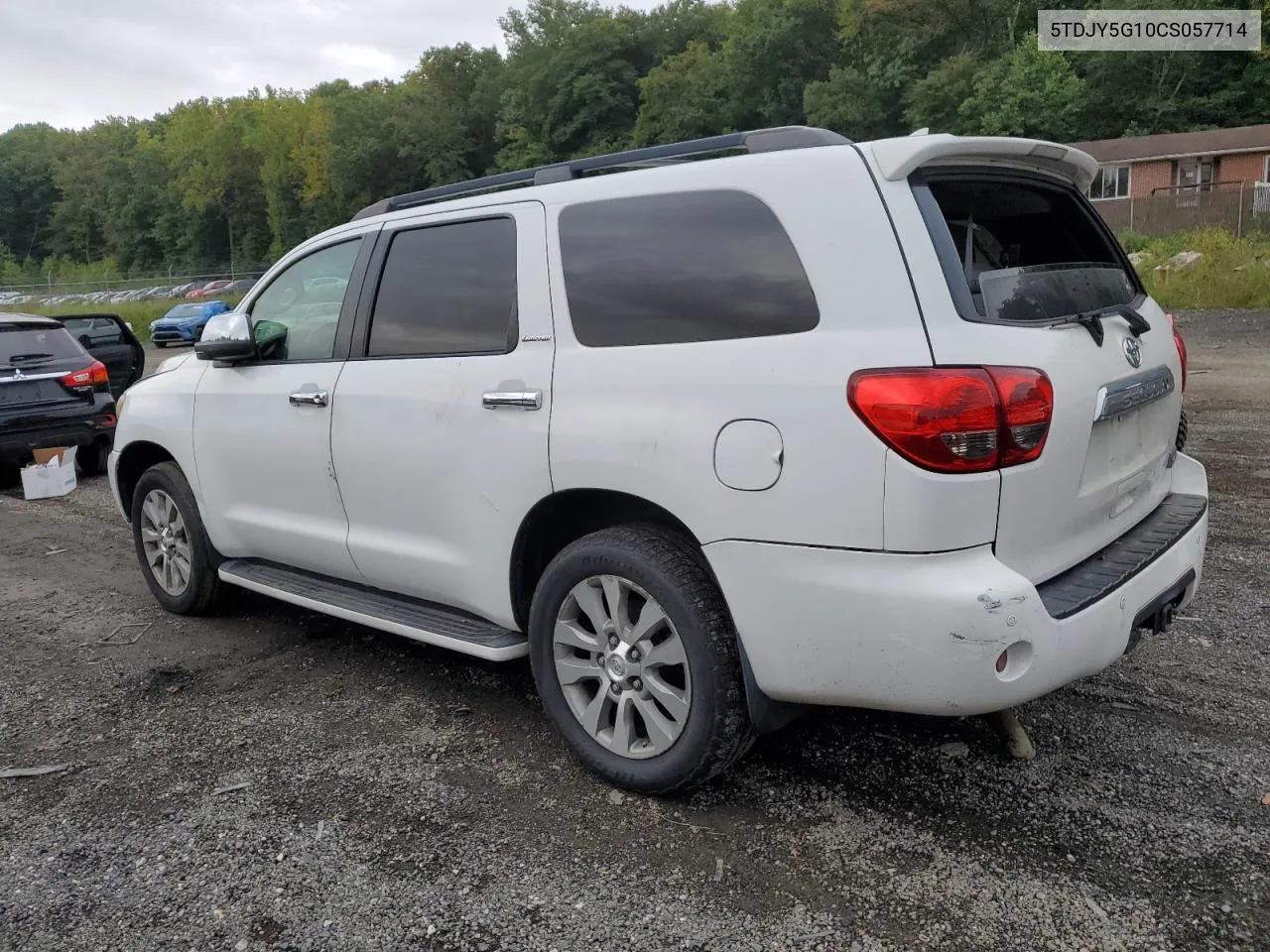 2012 Toyota Sequoia Limited VIN: 5TDJY5G10CS057714 Lot: 70562124