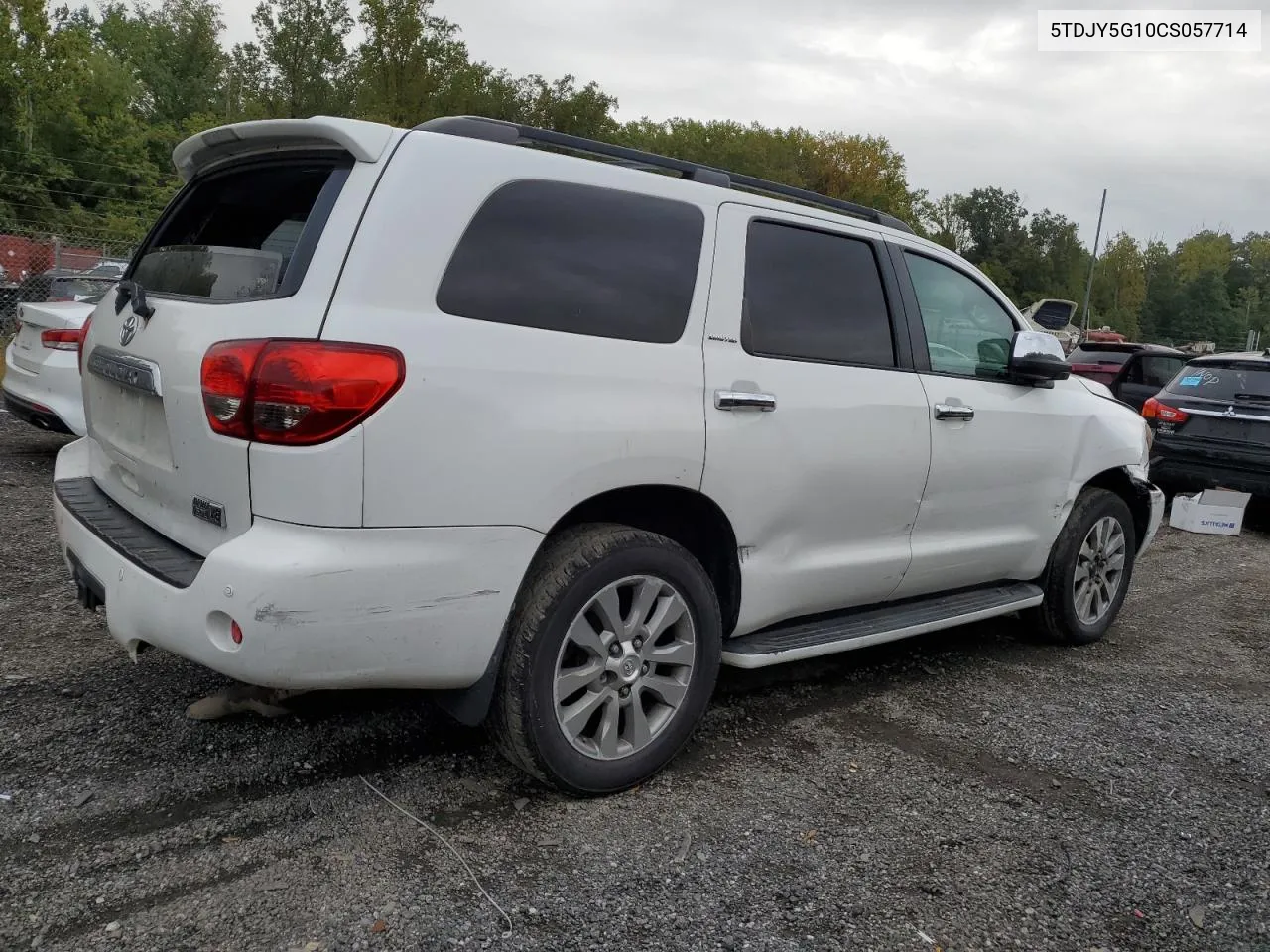 2012 Toyota Sequoia Limited VIN: 5TDJY5G10CS057714 Lot: 70562124