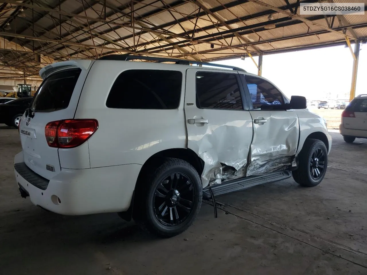 5TDZY5G16CS038460 2012 Toyota Sequoia Sr5