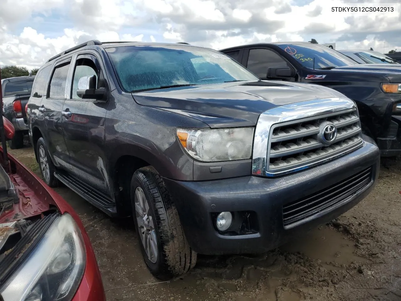 2012 Toyota Sequoia Limited VIN: 5TDKY5G12CS042913 Lot: 73920644