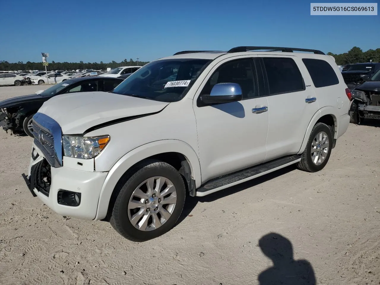 2012 Toyota Sequoia Platinum VIN: 5TDDW5G16CS069613 Lot: 76030774