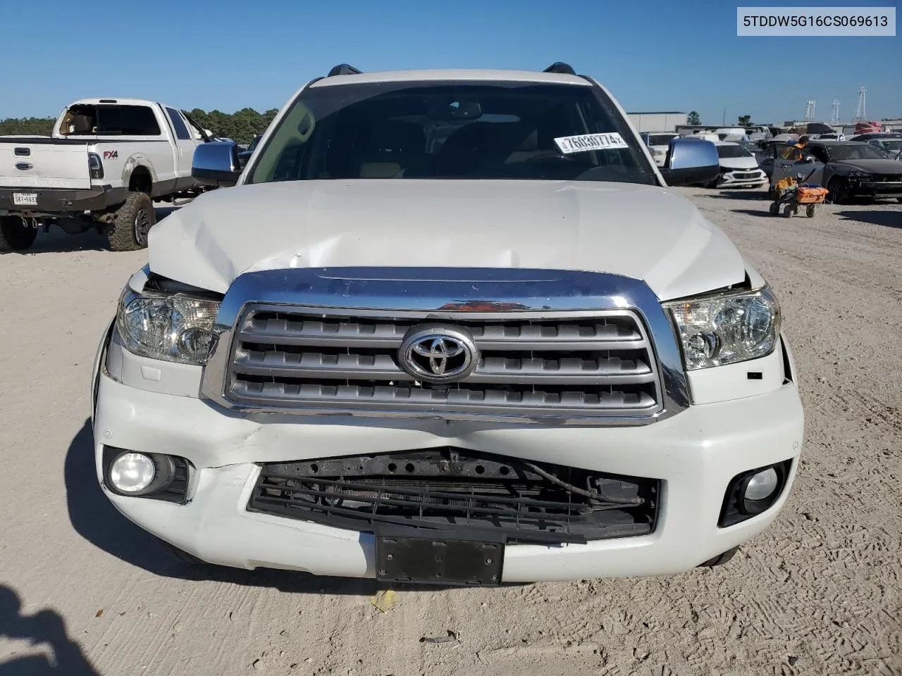 2012 Toyota Sequoia Platinum VIN: 5TDDW5G16CS069613 Lot: 76030774