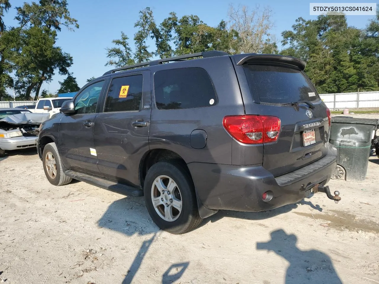 2012 Toyota Sequoia Sr5 VIN: 5TDZY5G13CS041624 Lot: 76189344