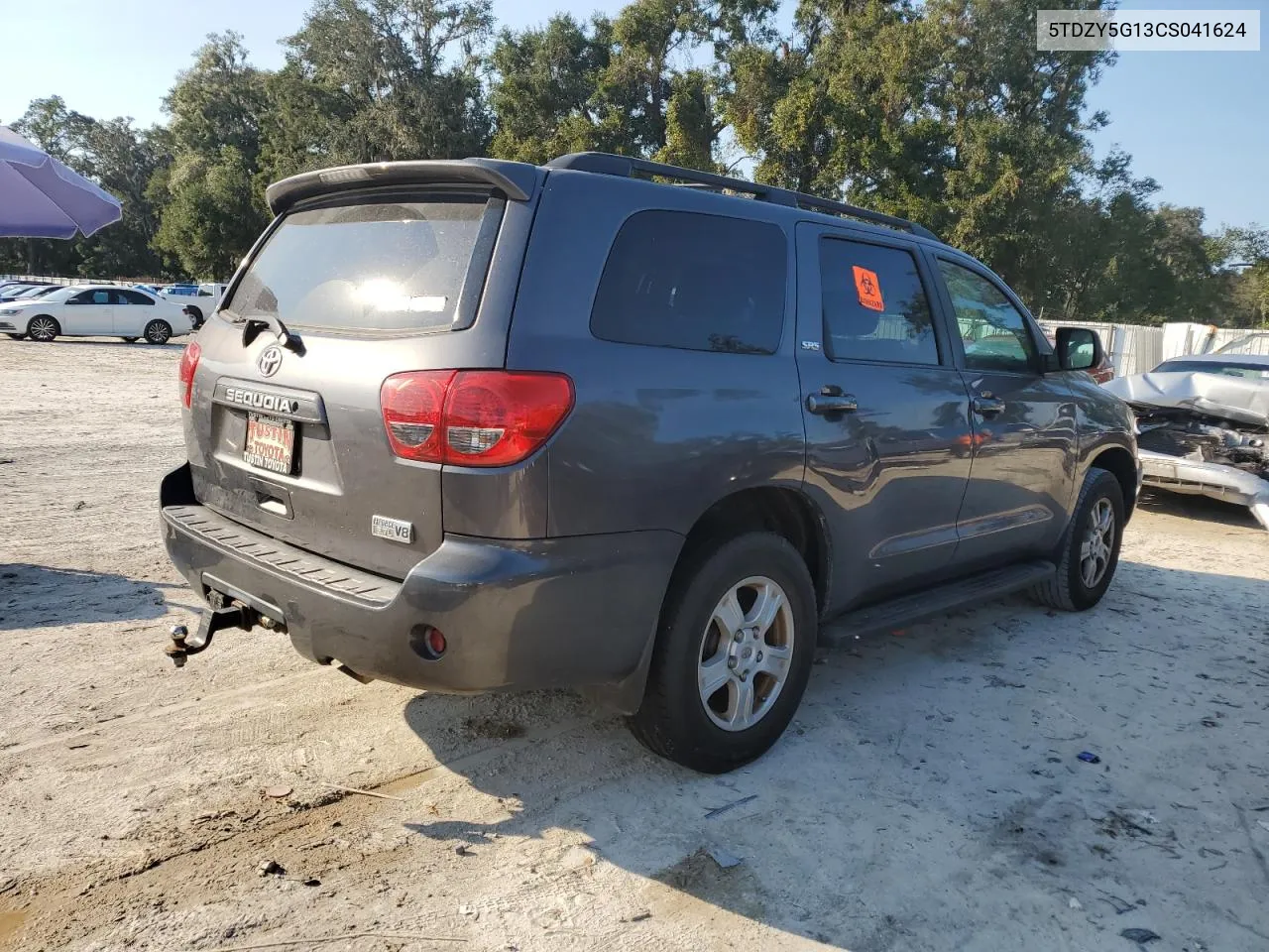 2012 Toyota Sequoia Sr5 VIN: 5TDZY5G13CS041624 Lot: 76189344