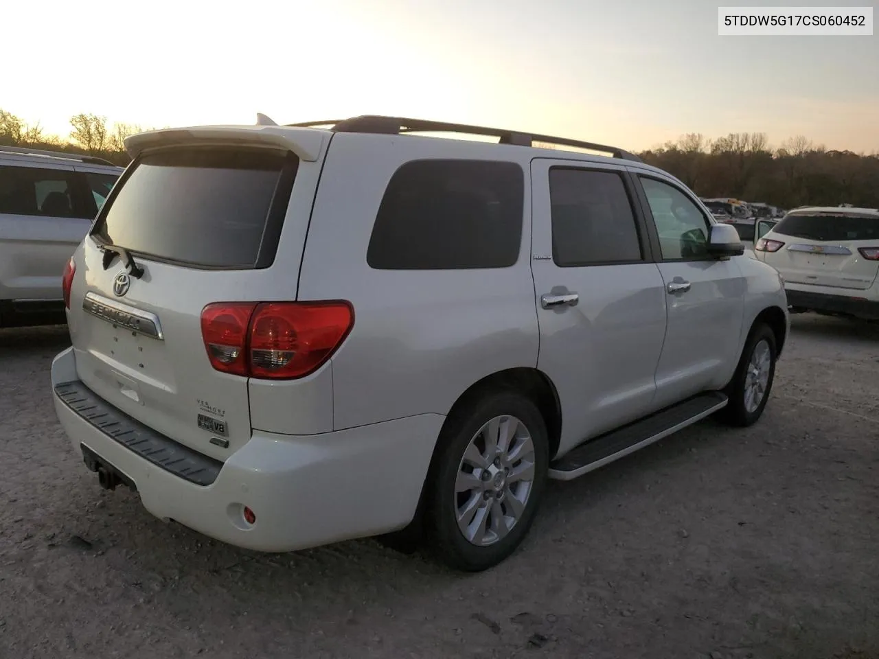 2012 Toyota Sequoia Platinum VIN: 5TDDW5G17CS060452 Lot: 77629774