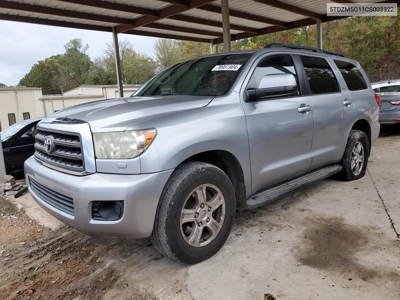 2012 Toyota Sequoia Sr5 VIN: 5TDZM5G11CS003322 Lot: 78951904