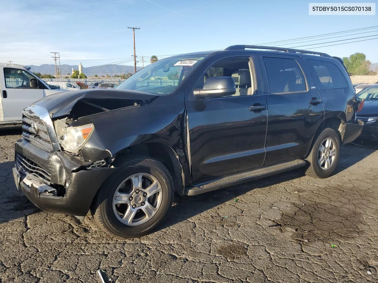 2012 Toyota Sequoia Sr5 VIN: 5TDBY5G15CS070138 Lot: 79344704