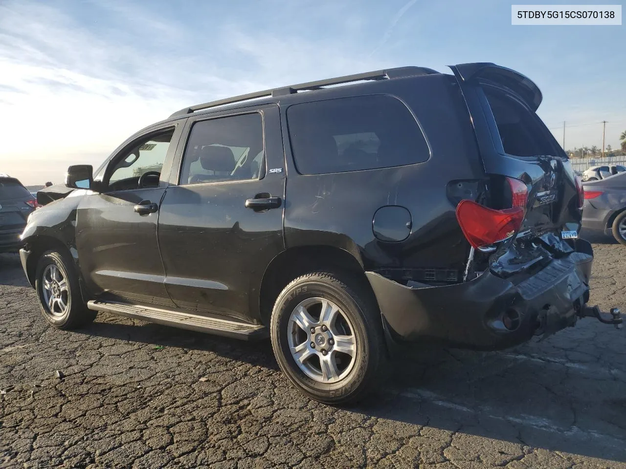 2012 Toyota Sequoia Sr5 VIN: 5TDBY5G15CS070138 Lot: 79344704