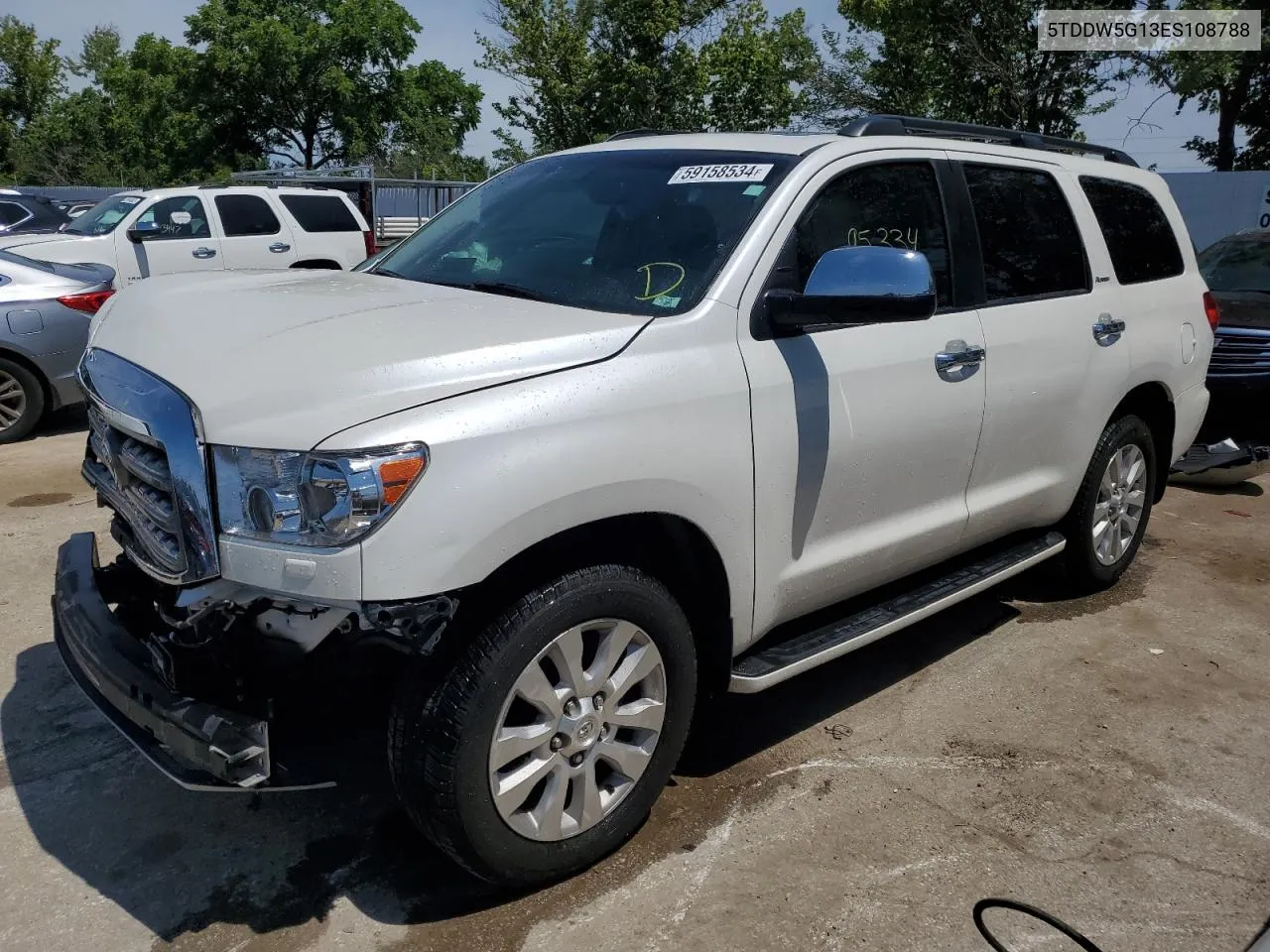 2014 Toyota Sequoia Platinum VIN: 5TDDW5G13ES108788 Lot: 59158534