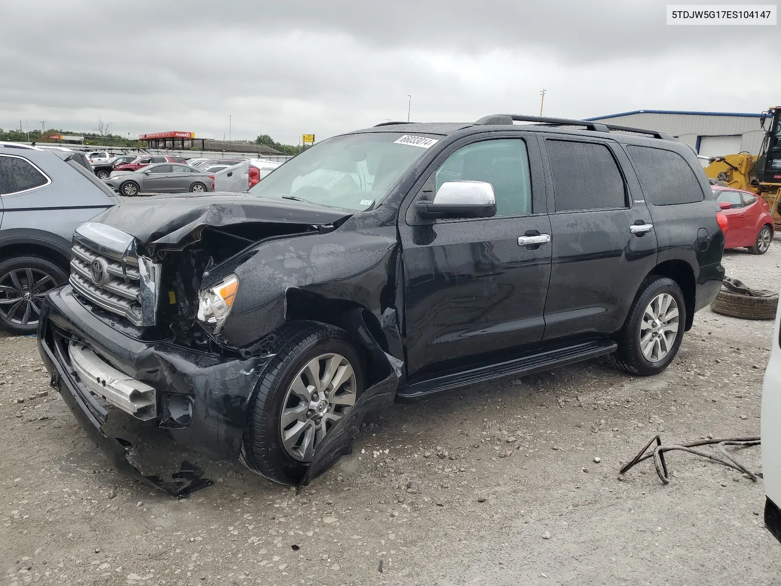 2014 Toyota Sequoia Limited VIN: 5TDJW5G17ES104147 Lot: 66033014