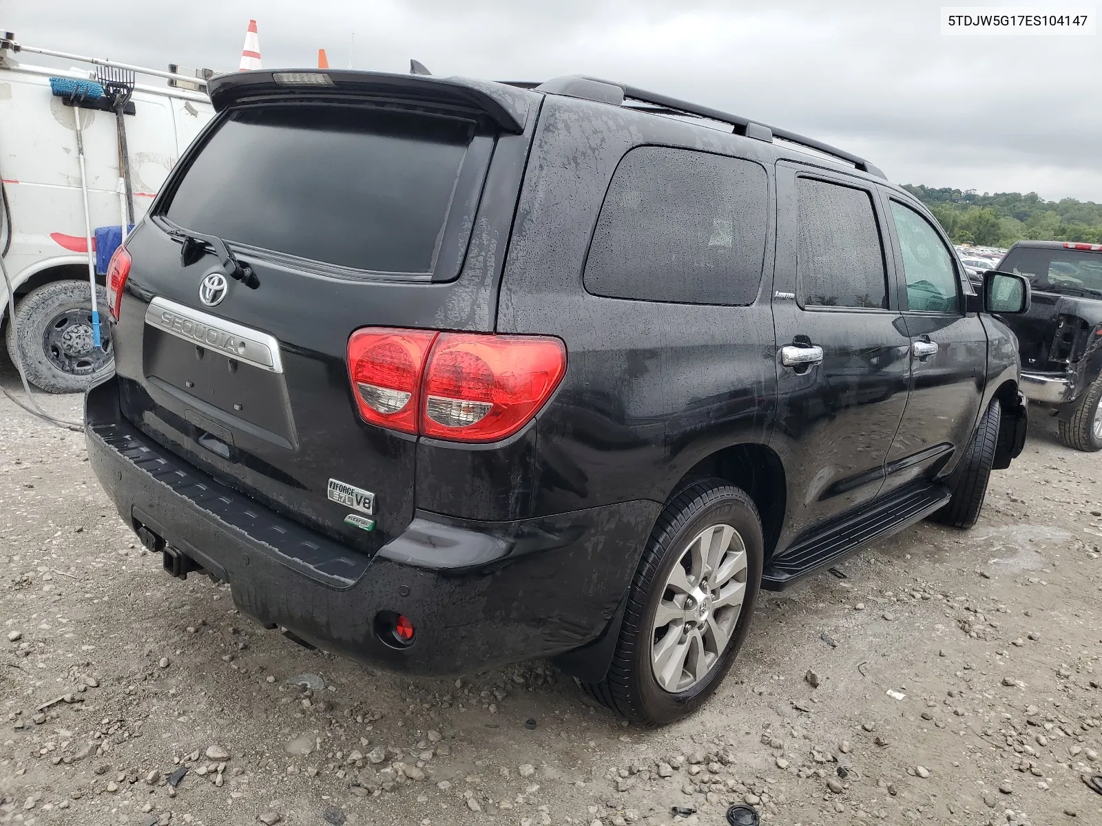 2014 Toyota Sequoia Limited VIN: 5TDJW5G17ES104147 Lot: 66033014