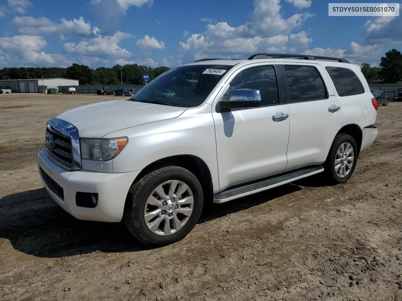 2014 Toyota Sequoia Platinum VIN: 5TDYY5G15ES051070 Lot: 70639454