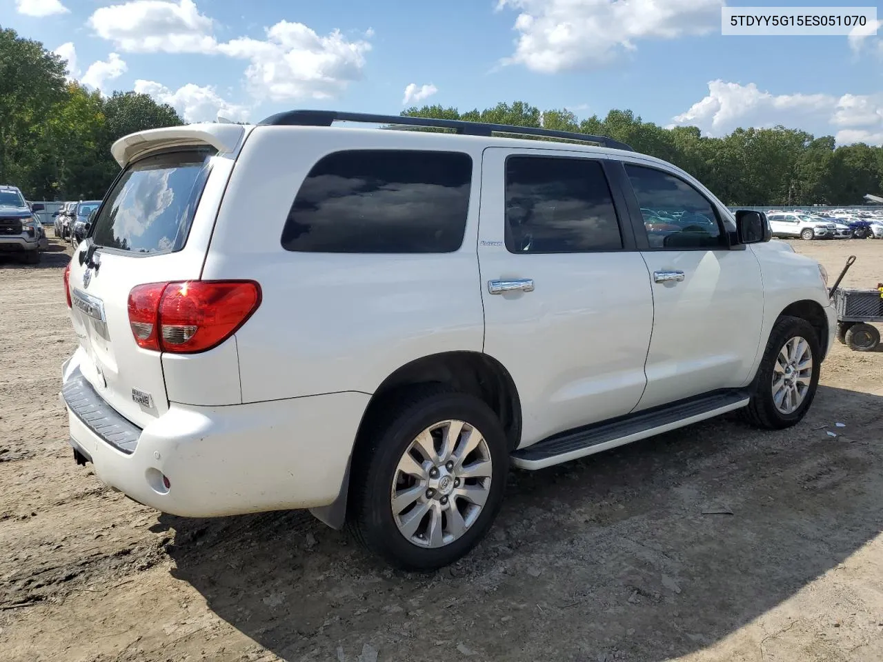 2014 Toyota Sequoia Platinum VIN: 5TDYY5G15ES051070 Lot: 70639454