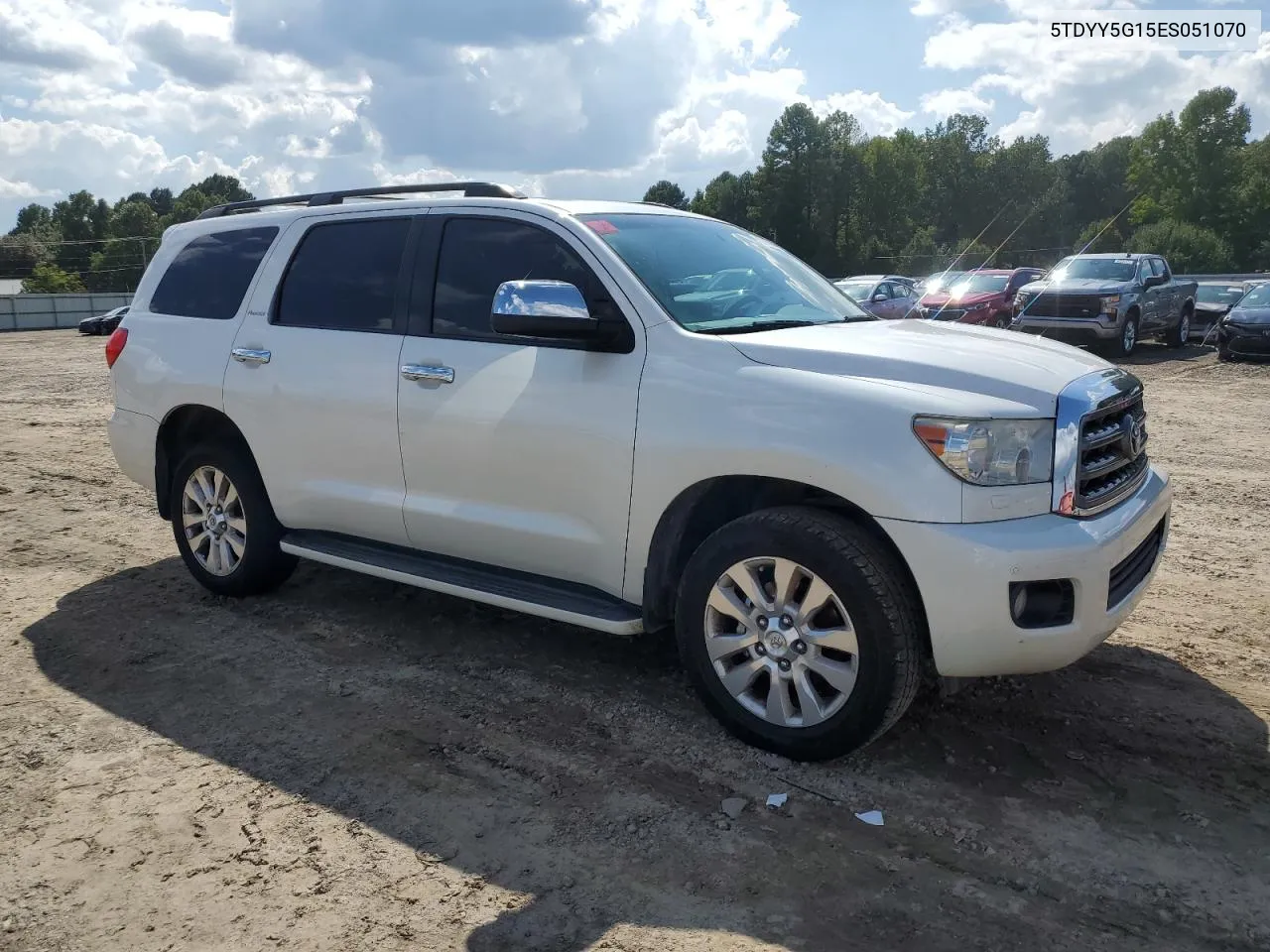 2014 Toyota Sequoia Platinum VIN: 5TDYY5G15ES051070 Lot: 70639454