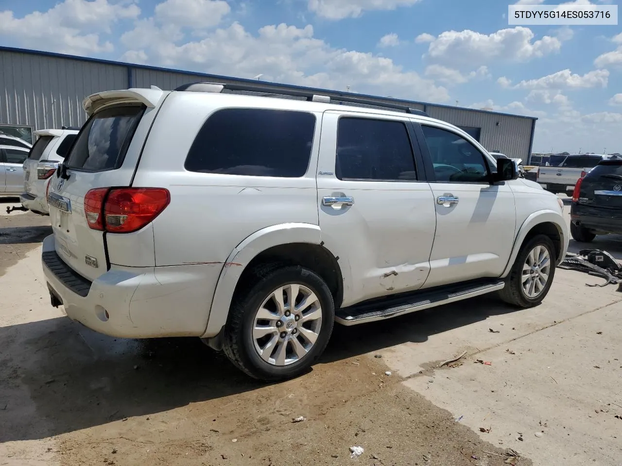 5TDYY5G14ES053716 2014 Toyota Sequoia Platinum