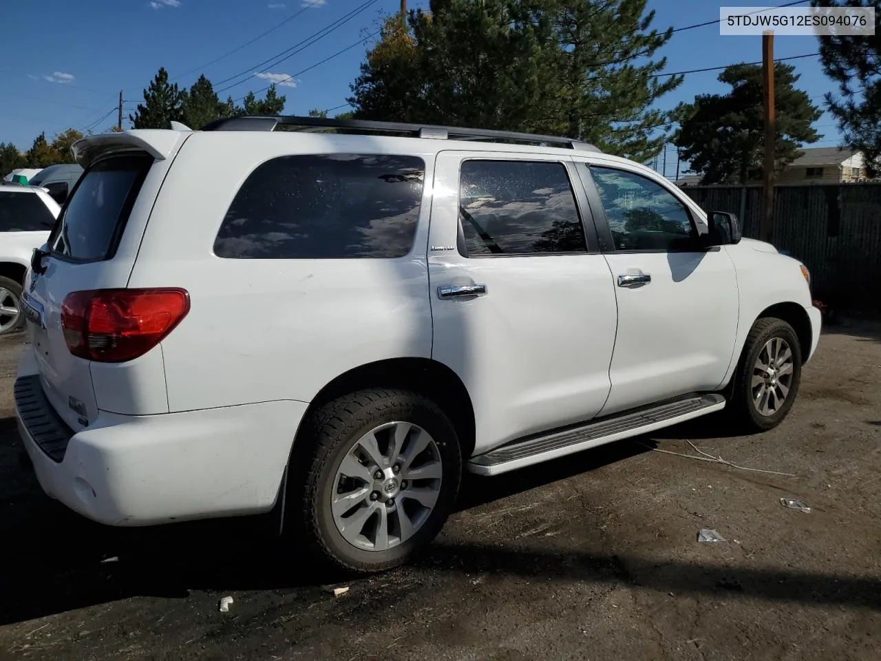 2014 Toyota Sequoia Limited VIN: 5TDJW5G12ES094076 Lot: 73304924