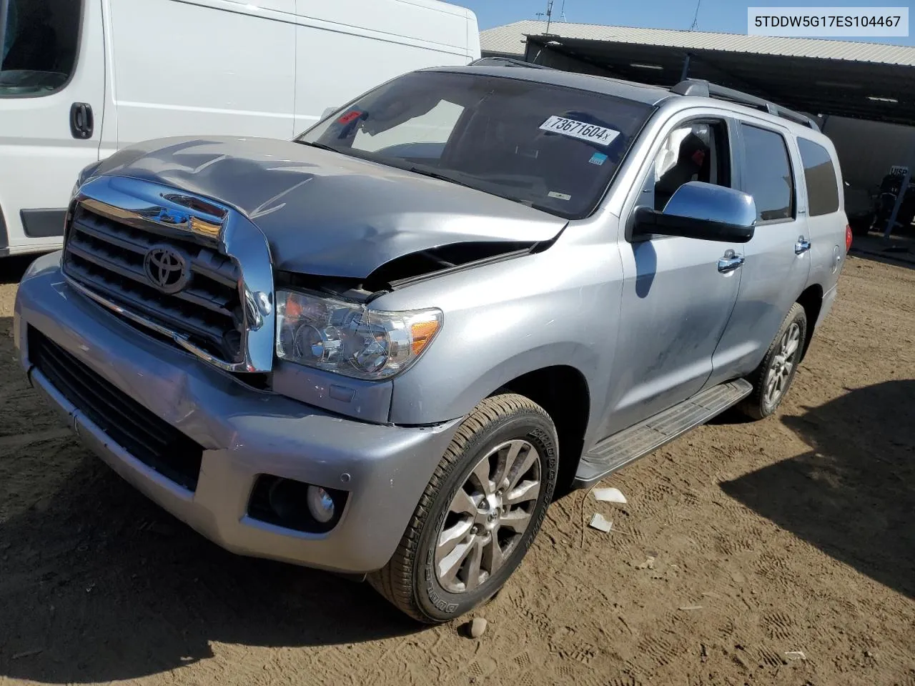 5TDDW5G17ES104467 2014 Toyota Sequoia Platinum