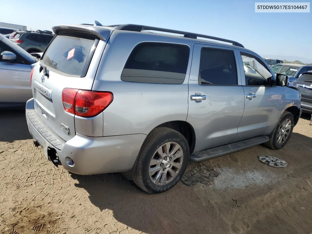 5TDDW5G17ES104467 2014 Toyota Sequoia Platinum