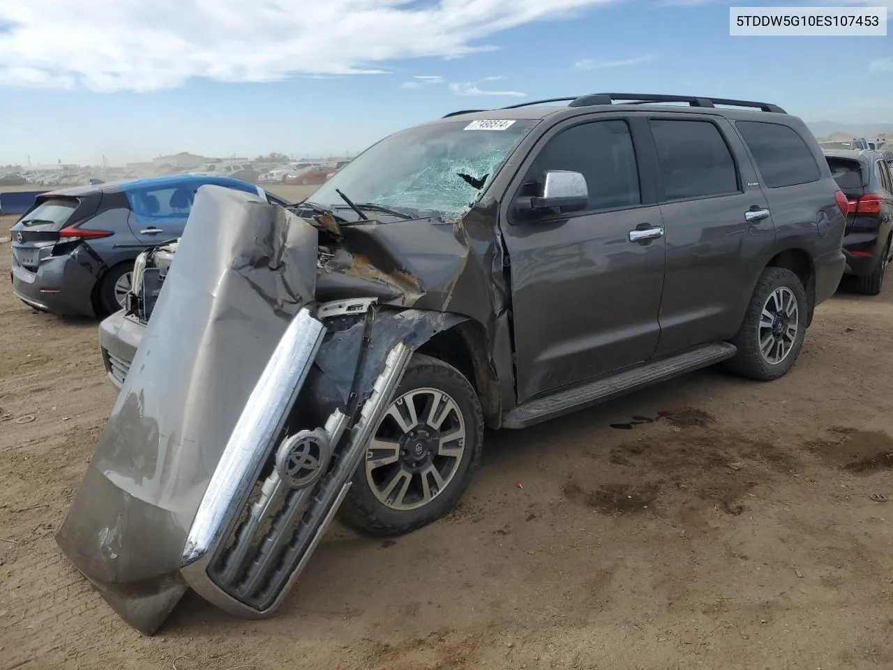 5TDDW5G10ES107453 2014 Toyota Sequoia Platinum