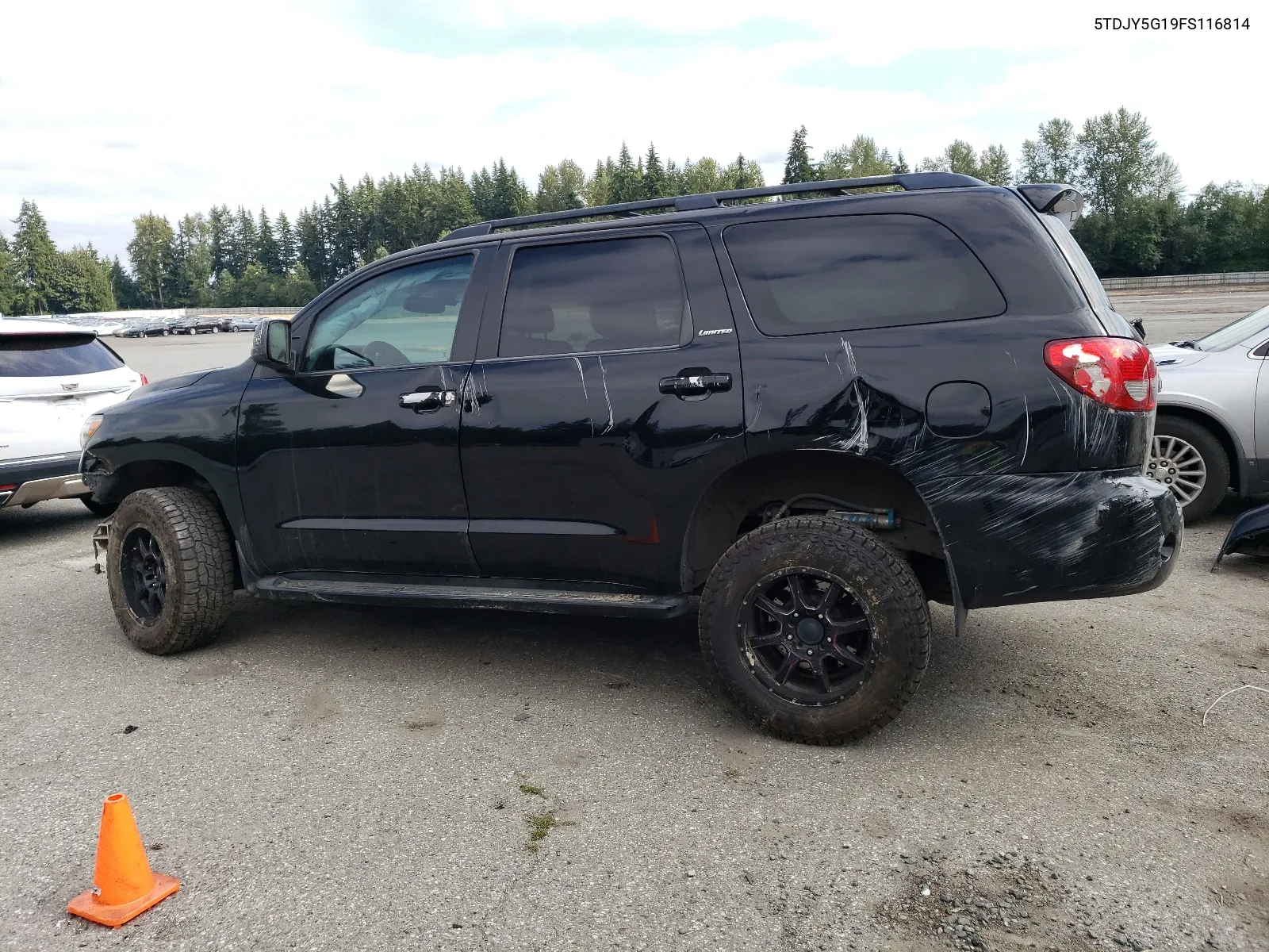 2015 Toyota Sequoia Limited VIN: 5TDJY5G19FS116814 Lot: 66426004