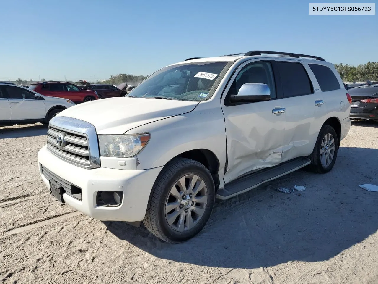 2015 Toyota Sequoia Platinum VIN: 5TDYY5G13FS056723 Lot: 75874674