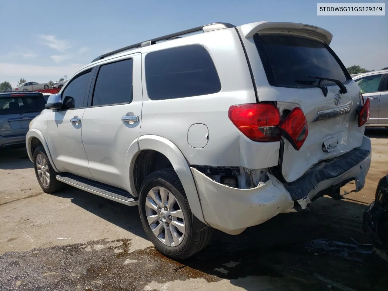 2016 Toyota Sequoia Platinum VIN: 5TDDW5G11GS129349 Lot: 68939034