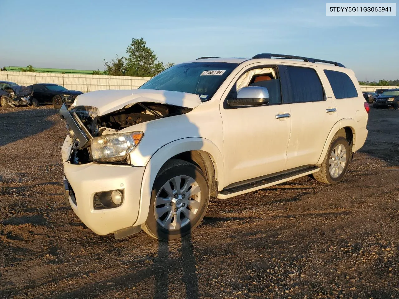 5TDYY5G11GS065941 2016 Toyota Sequoia Platinum