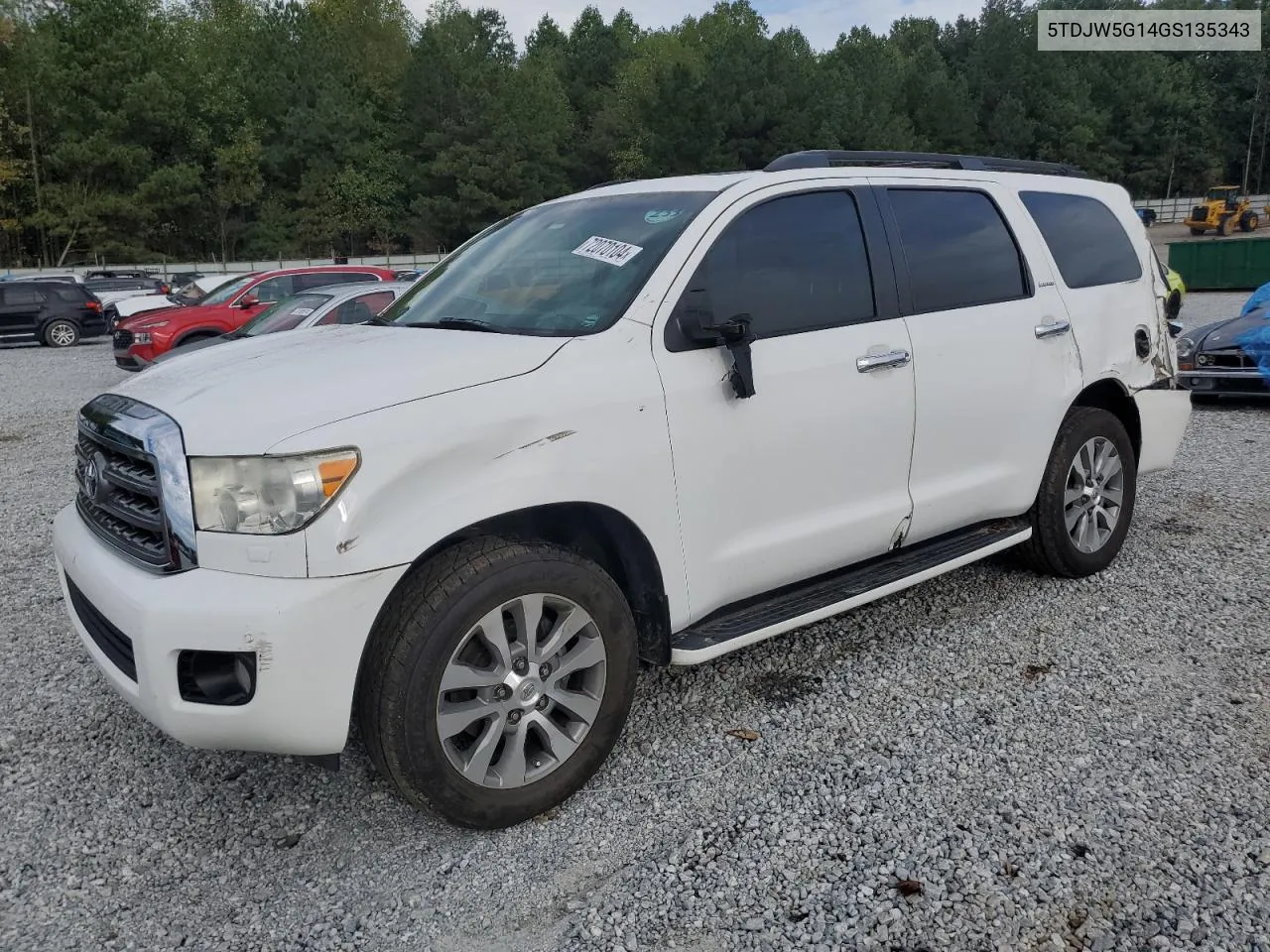 2016 Toyota Sequoia Limited VIN: 5TDJW5G14GS135343 Lot: 72070104