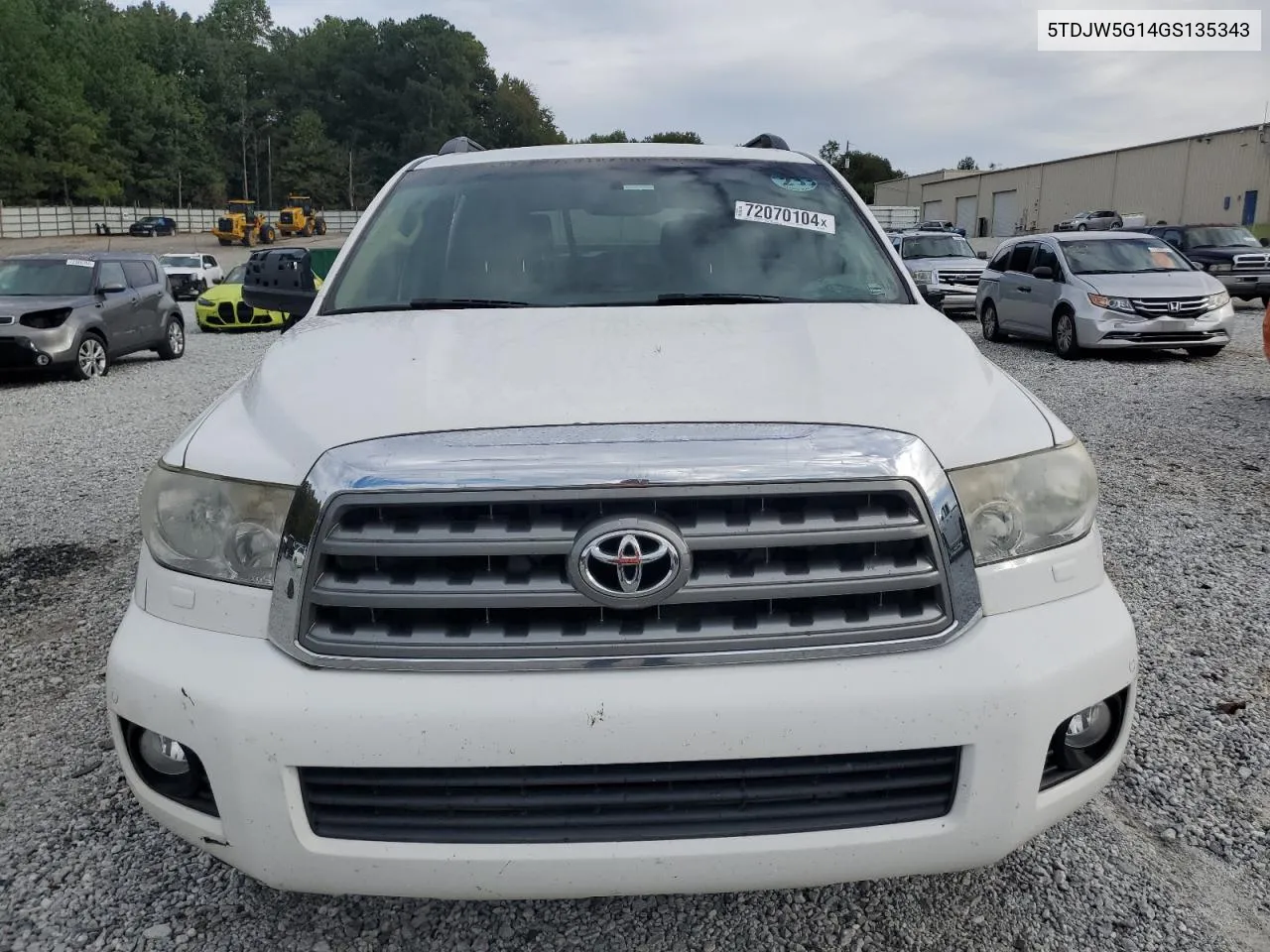 2016 Toyota Sequoia Limited VIN: 5TDJW5G14GS135343 Lot: 72070104