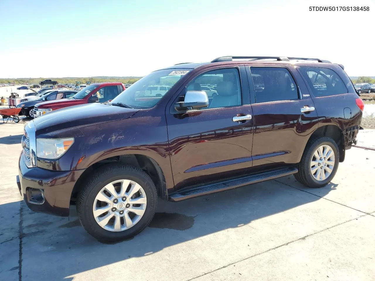 2016 Toyota Sequoia Platinum VIN: 5TDDW5G17GS138458 Lot: 78431964