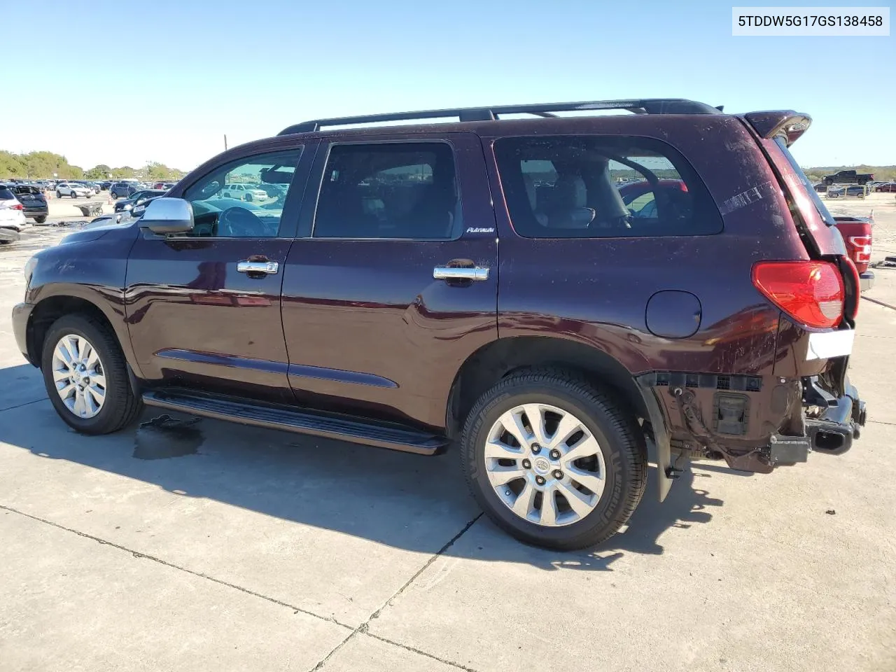 2016 Toyota Sequoia Platinum VIN: 5TDDW5G17GS138458 Lot: 78431964