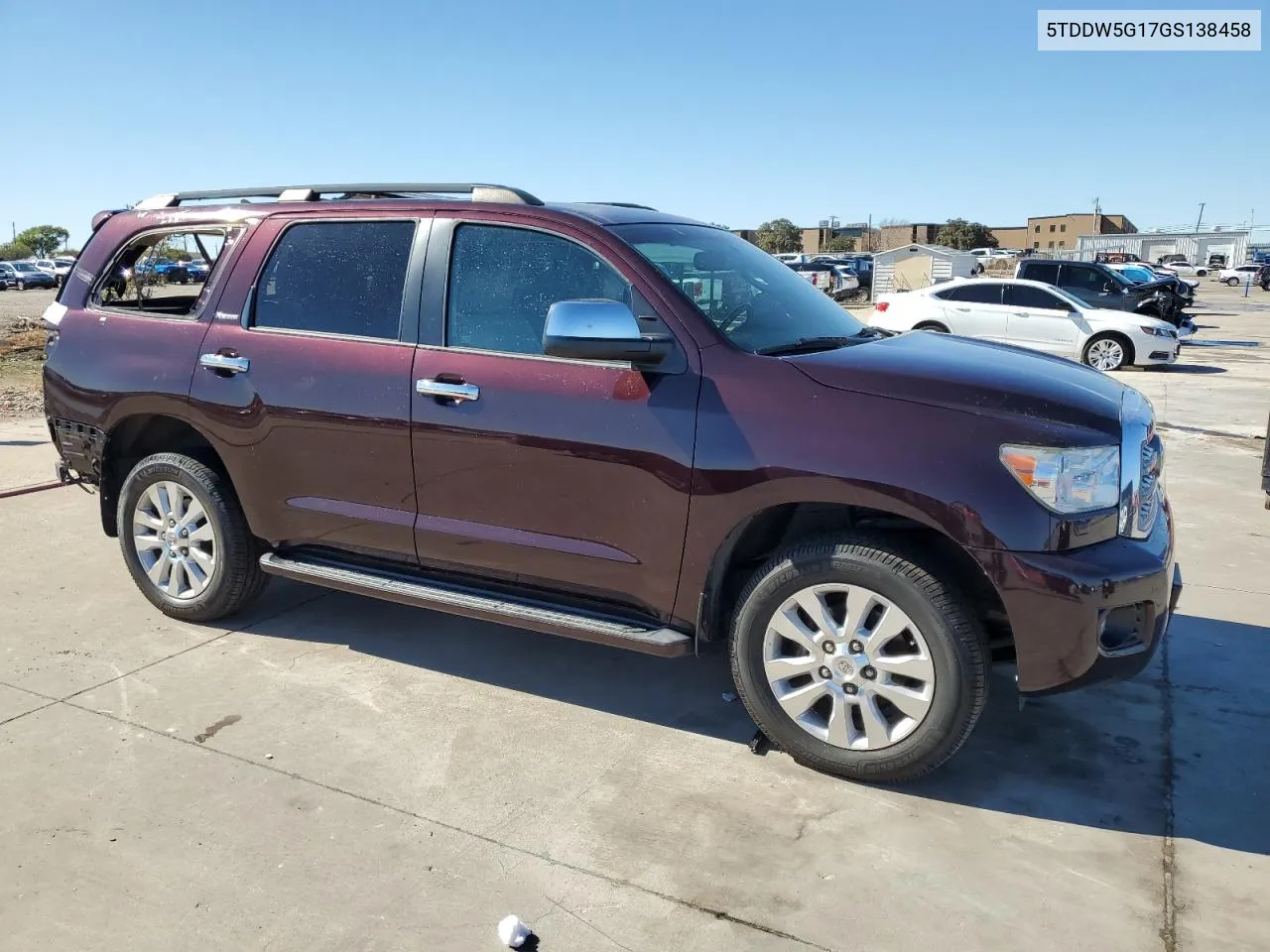 2016 Toyota Sequoia Platinum VIN: 5TDDW5G17GS138458 Lot: 78431964