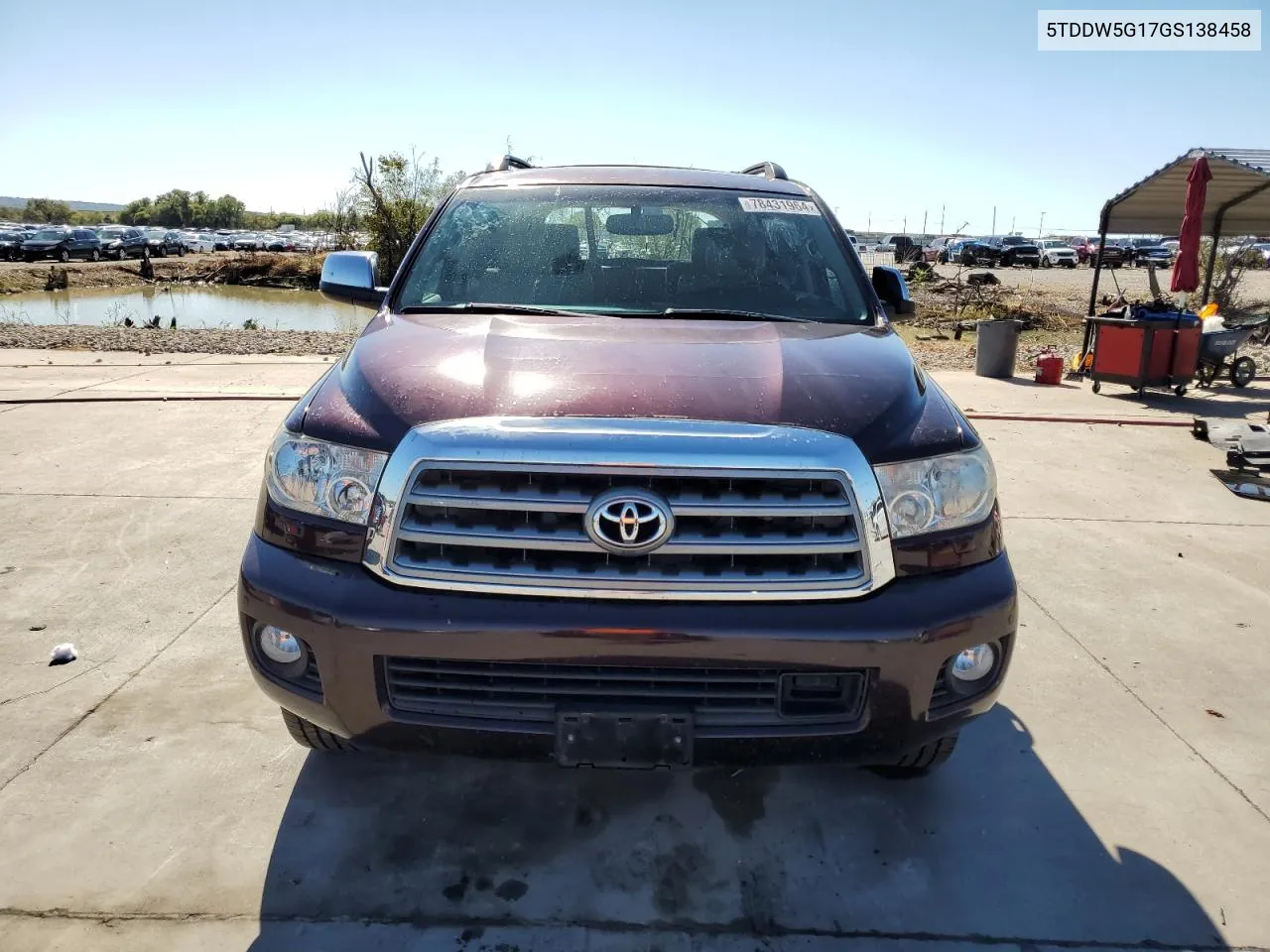 2016 Toyota Sequoia Platinum VIN: 5TDDW5G17GS138458 Lot: 78431964