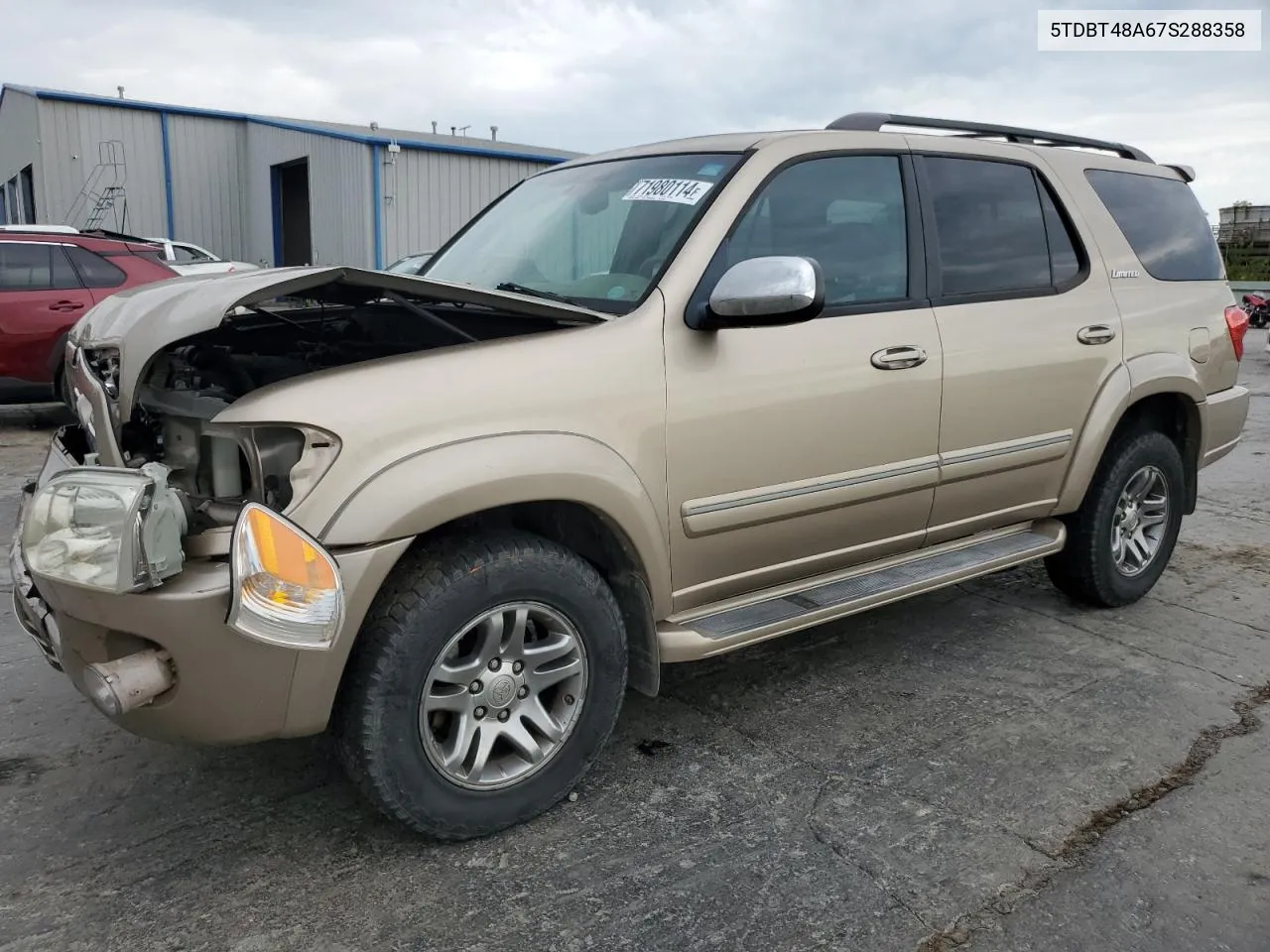 2017 Toyota Sequoia Limited VIN: 5TDBT48A67S288358 Lot: 71980114