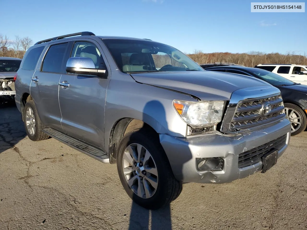 2017 Toyota Sequoia Limited VIN: 5TDJY5G18HS154148 Lot: 79280884