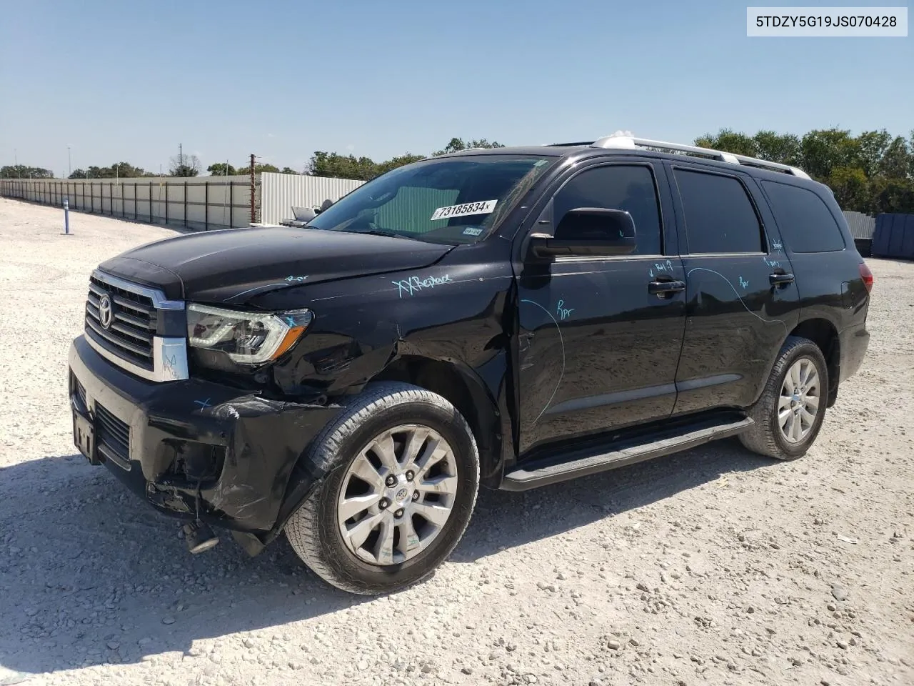 2018 Toyota Sequoia Sr5 VIN: 5TDZY5G19JS070428 Lot: 73185834