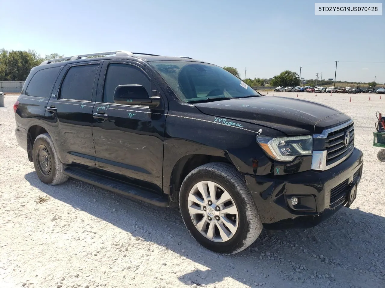 2018 Toyota Sequoia Sr5 VIN: 5TDZY5G19JS070428 Lot: 73185834