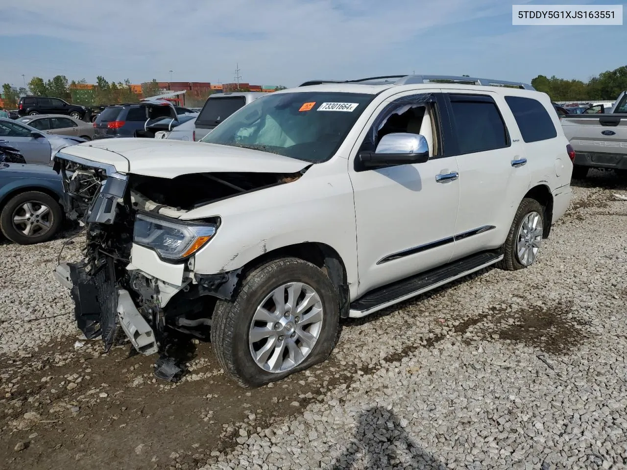 2018 Toyota Sequoia Platinum VIN: 5TDDY5G1XJS163551 Lot: 73301664