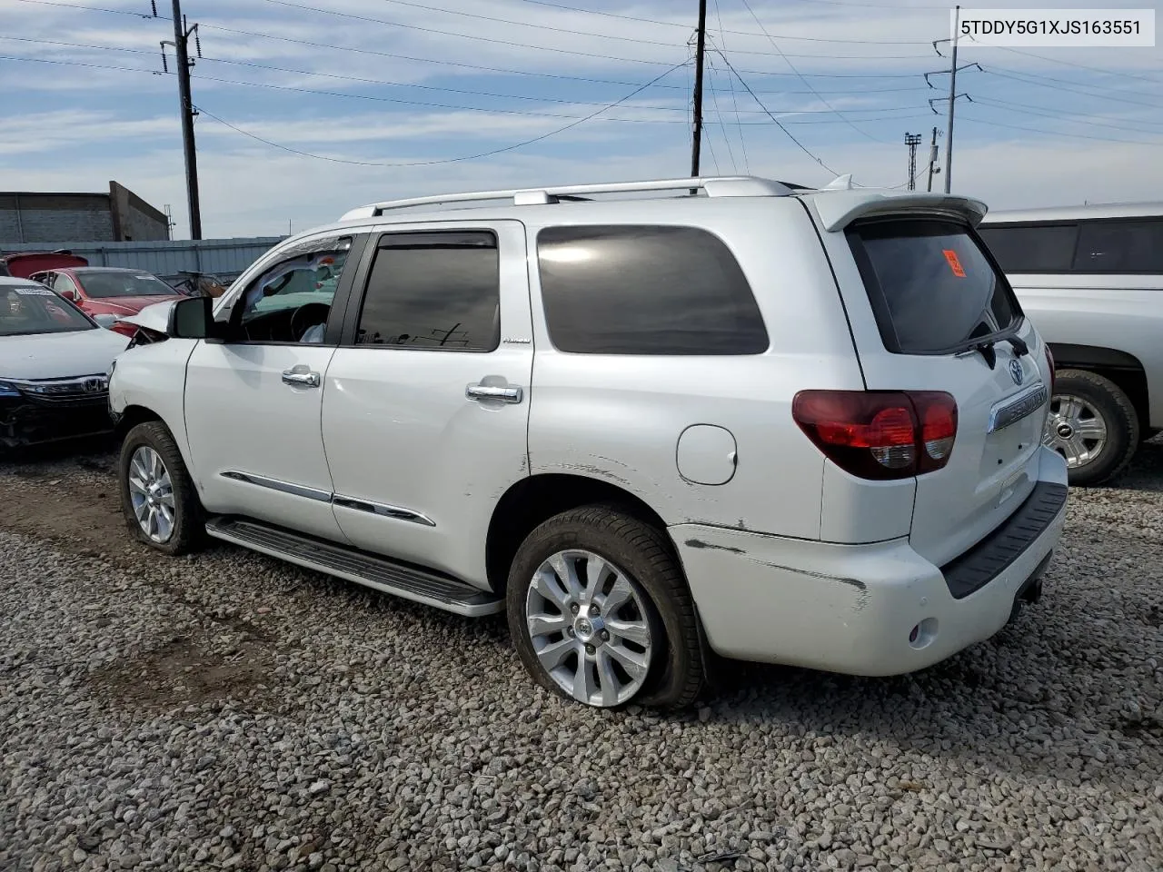 2018 Toyota Sequoia Platinum VIN: 5TDDY5G1XJS163551 Lot: 73301664