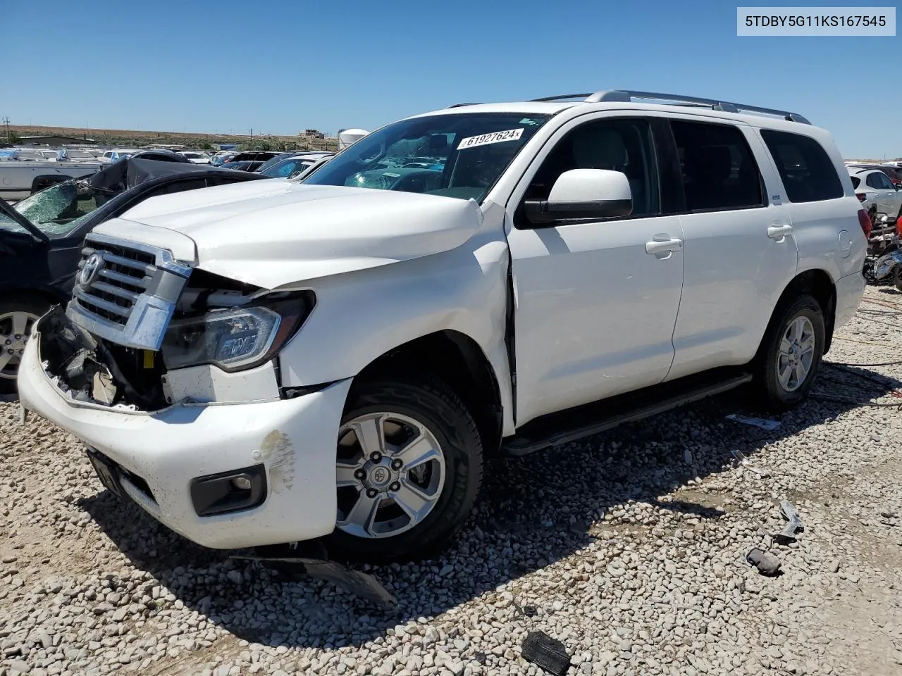 2019 Toyota Sequoia Sr5 VIN: 5TDBY5G11KS167545 Lot: 61927624