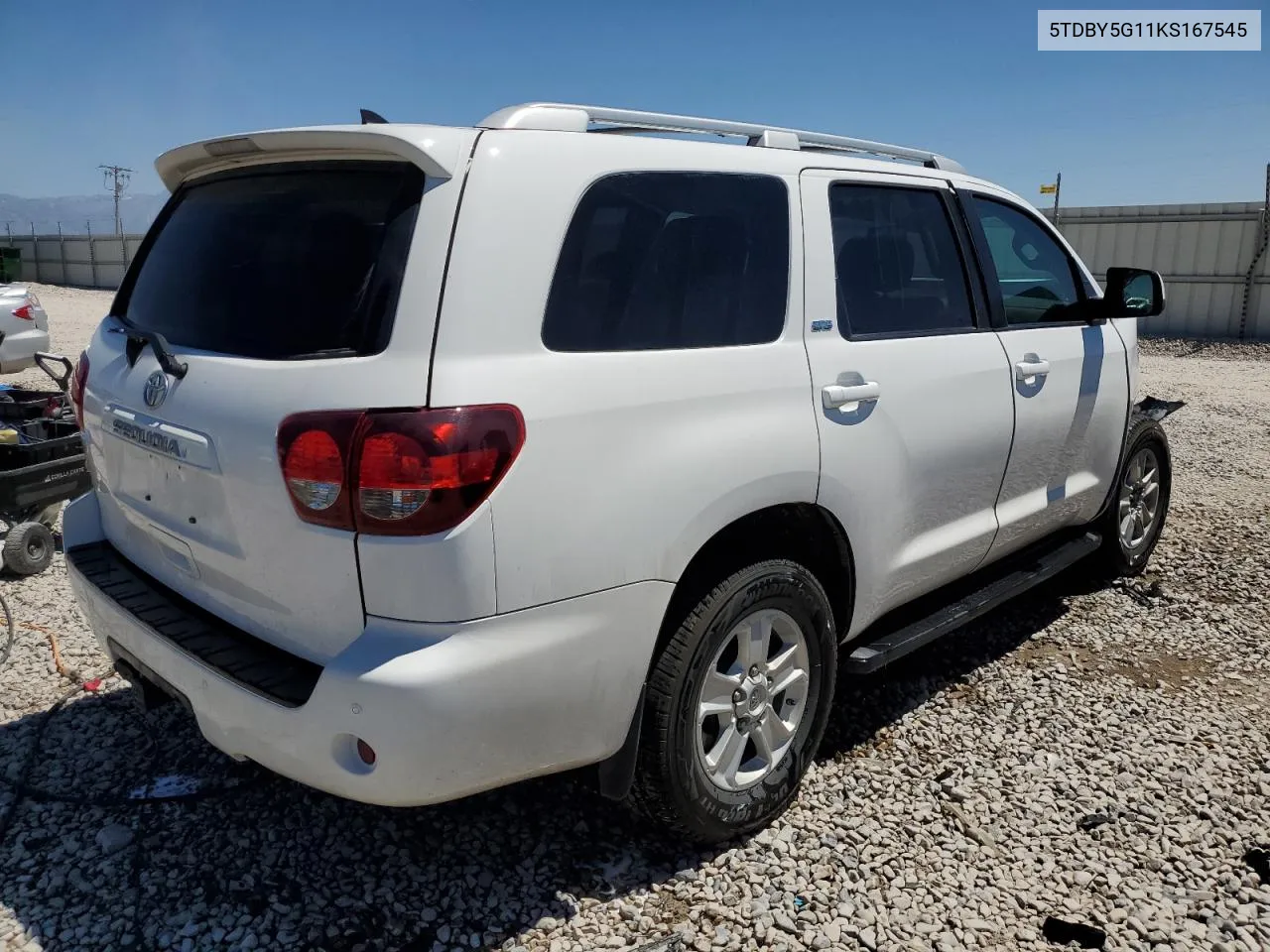 2019 Toyota Sequoia Sr5 VIN: 5TDBY5G11KS167545 Lot: 61927624