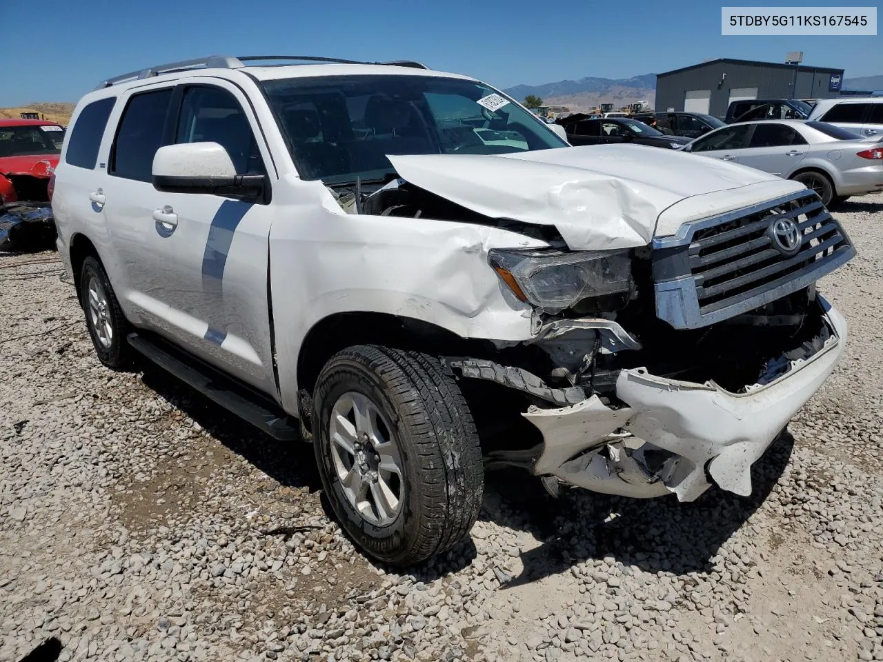 2019 Toyota Sequoia Sr5 VIN: 5TDBY5G11KS167545 Lot: 61927624