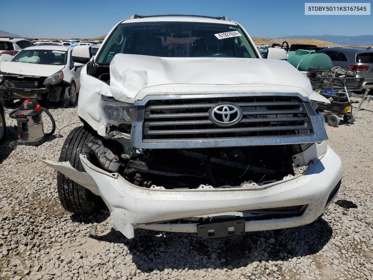 2019 Toyota Sequoia Sr5 VIN: 5TDBY5G11KS167545 Lot: 61927624