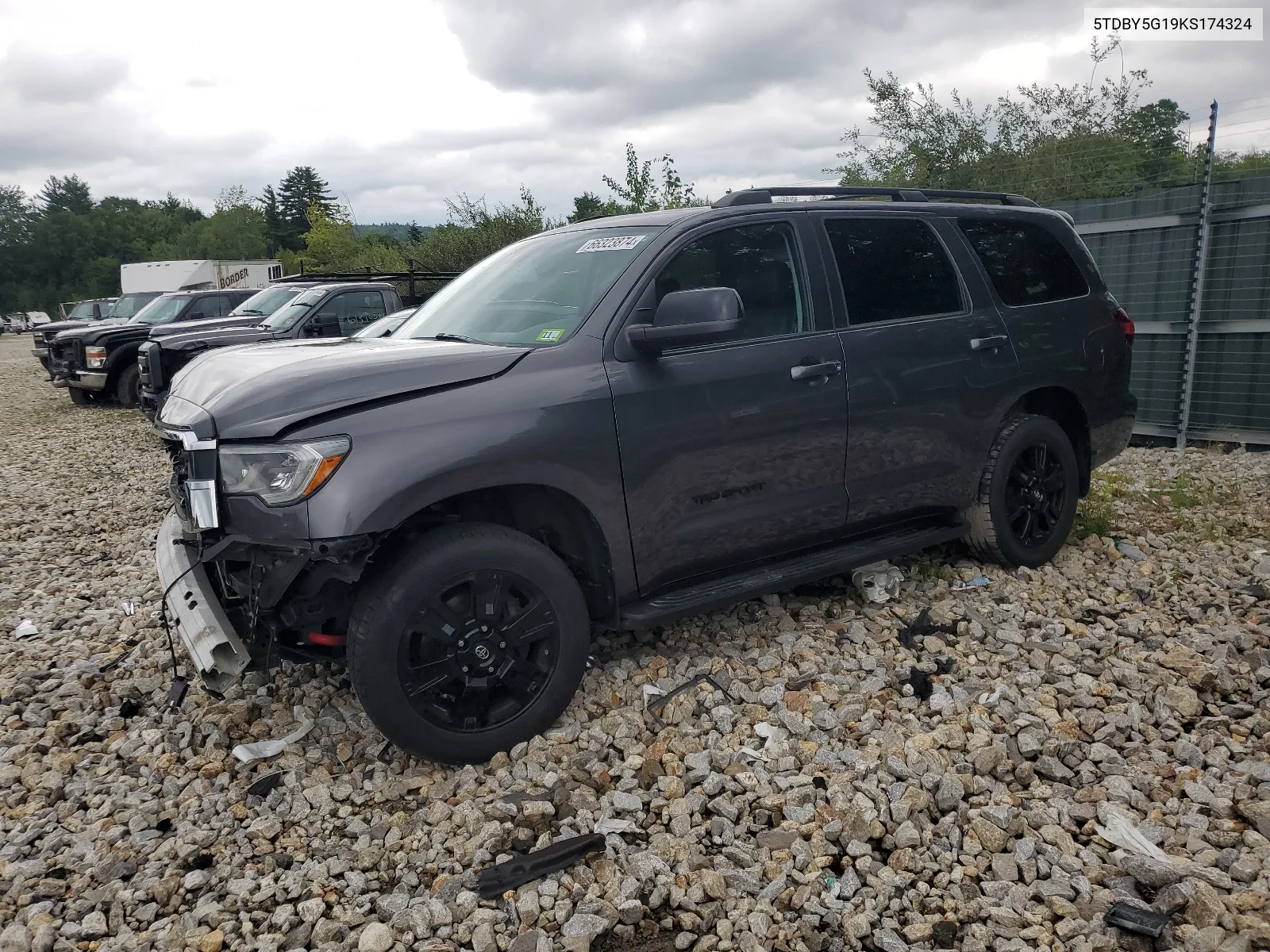 2019 Toyota Sequoia Sr5 VIN: 5TDBY5G19KS174324 Lot: 66323874